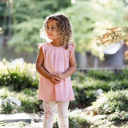 Slub Tunic & Cherry Blossoms Legging Set
