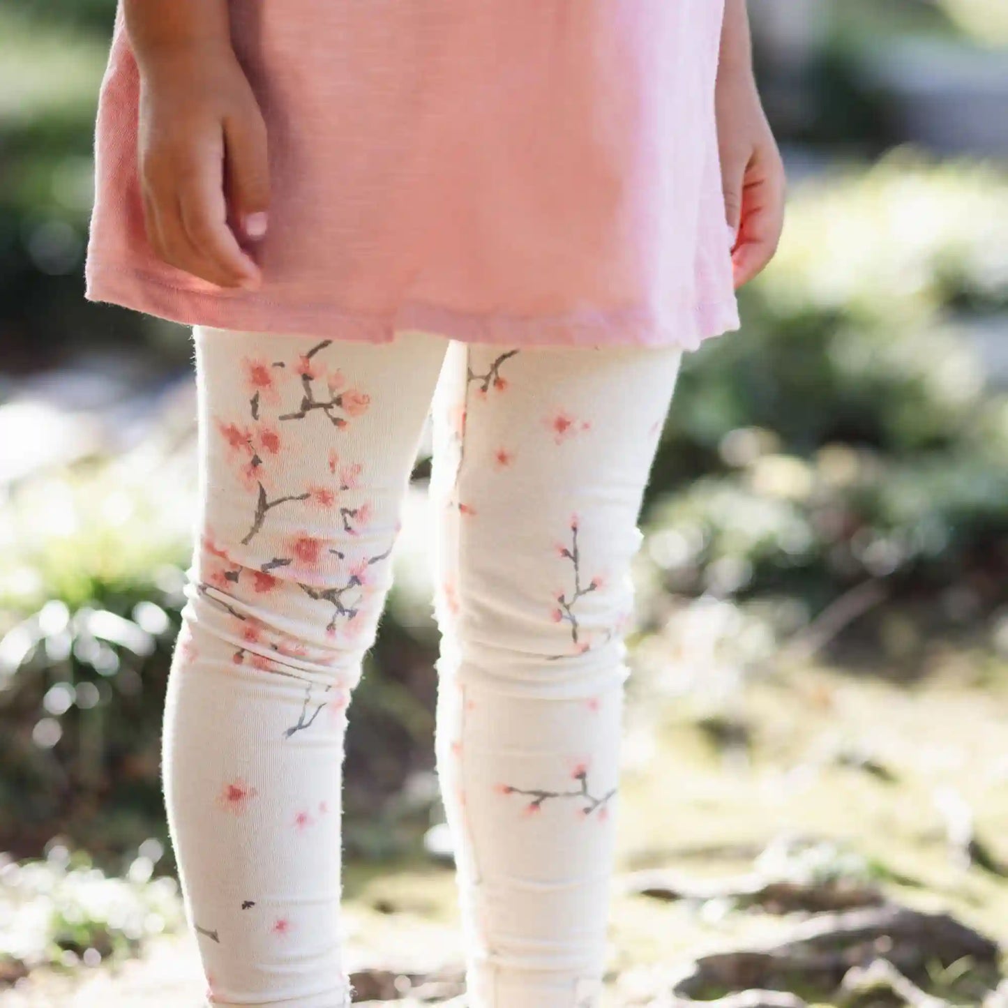Slub Tunic & Cherry Blossoms Legging Set
