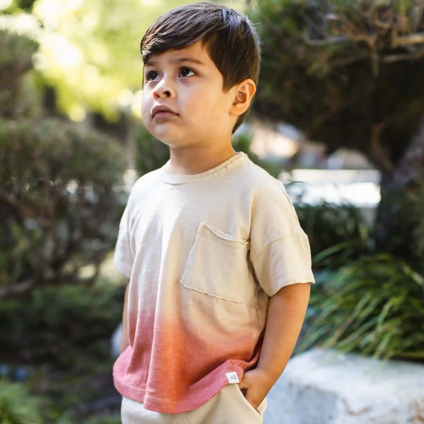 Dip Dye Boy Pocket Tee & Shorts Set