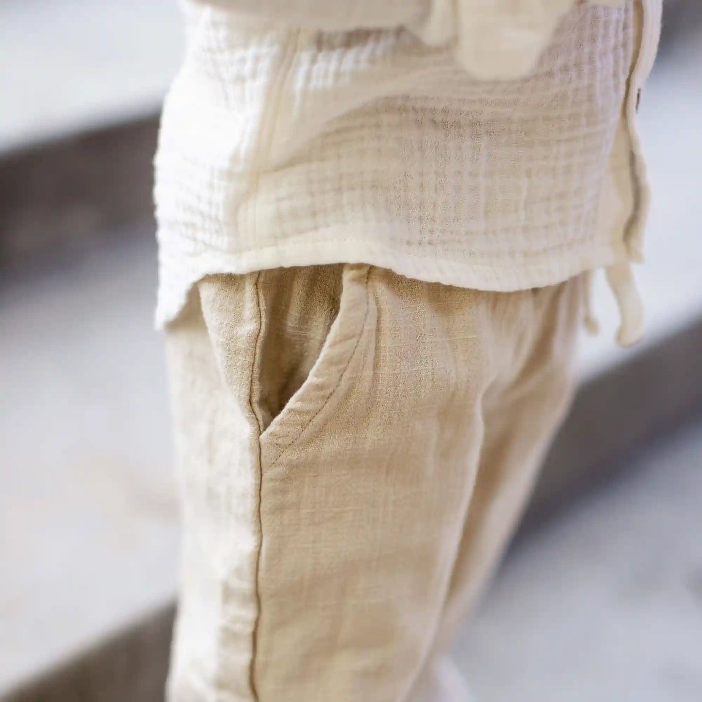 Button Down Boy Shirt & Pants Set