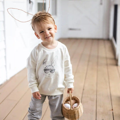 Hip Hop Bunny Sweatshirt & Pants Set