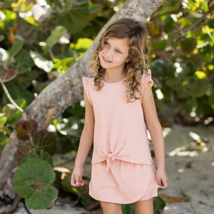 Organic Girl Slub Tee & Shorts Set