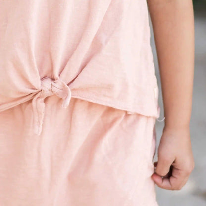Organic Girl Slub Tee & Shorts Set