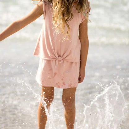 Organic Girl Slub Tee & Shorts Set
