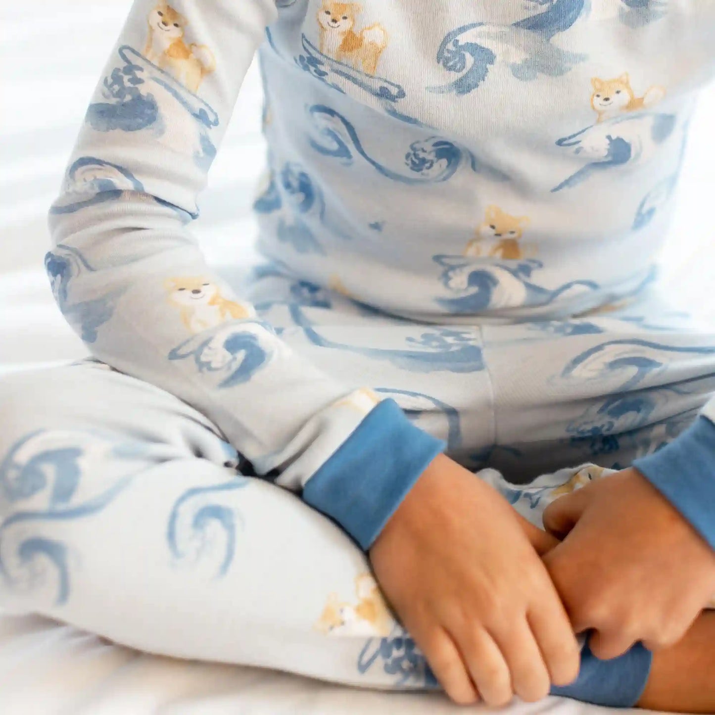 Surfer Pups Organic Cotton Two-Piece Pajamas