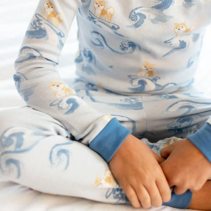 Surfer Pups Organic Cotton Two-Piece Pajamas