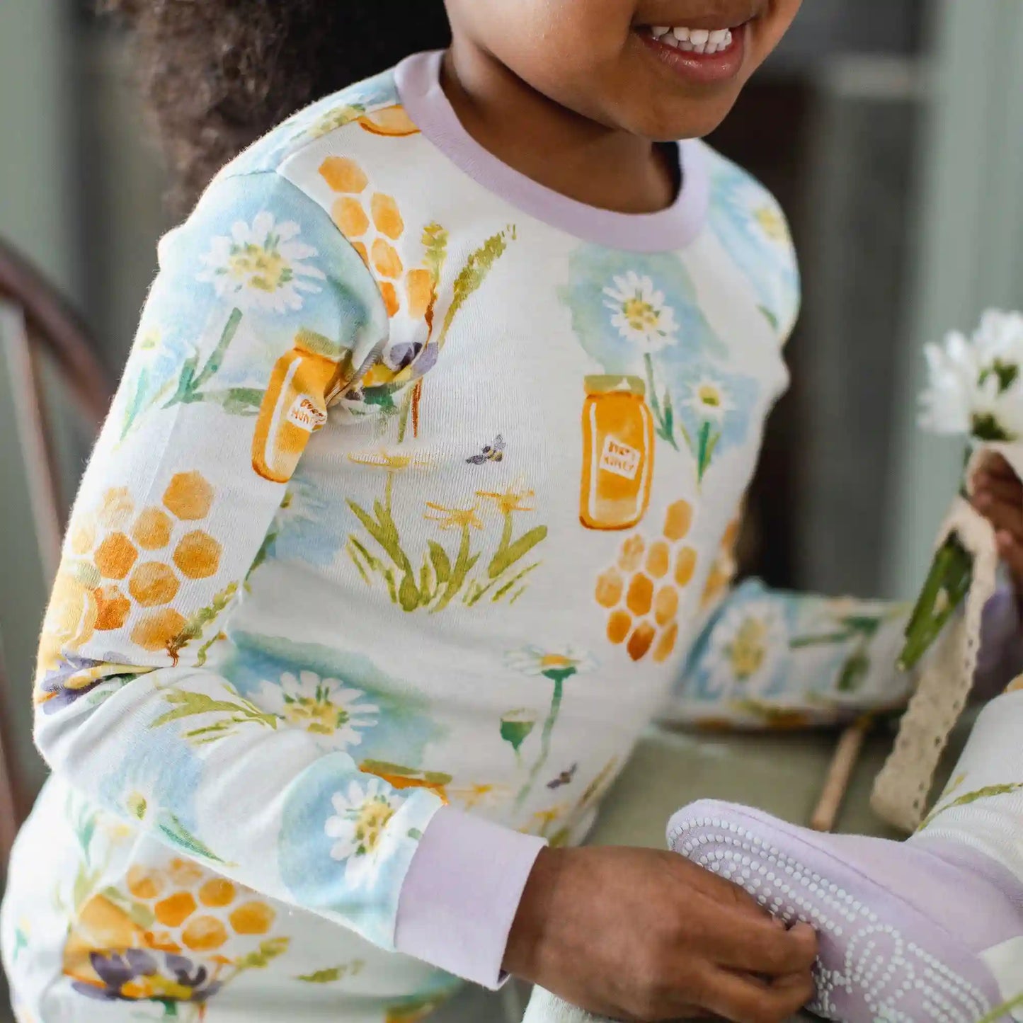 Wild Honey Organic Cotton Two-Piece Pajamas