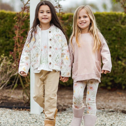 Wild Floral Organic Girl Leggings 2 Pack