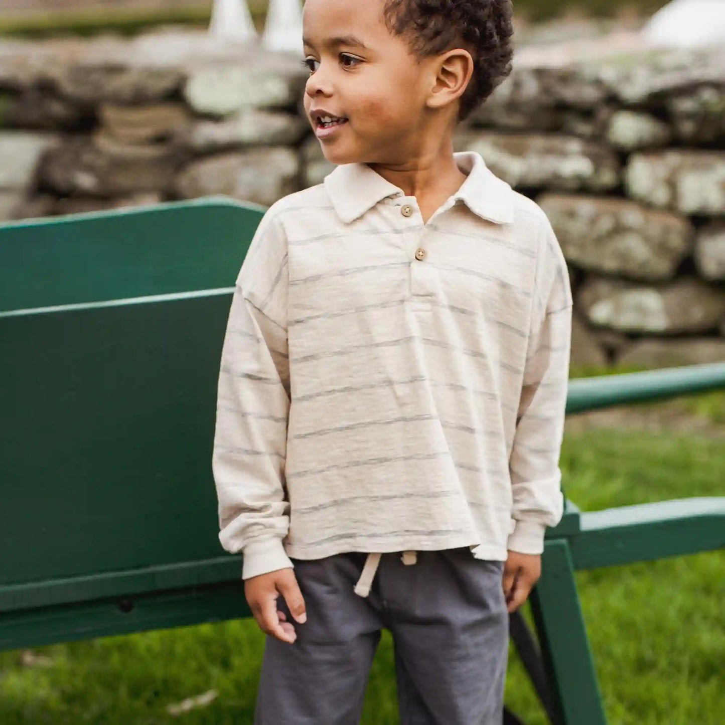 Organic Cotton Polo Tee & Pants Set