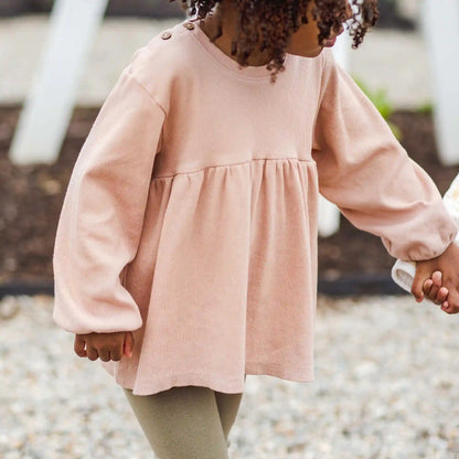 Button Neck Organic Cotton Tunic
