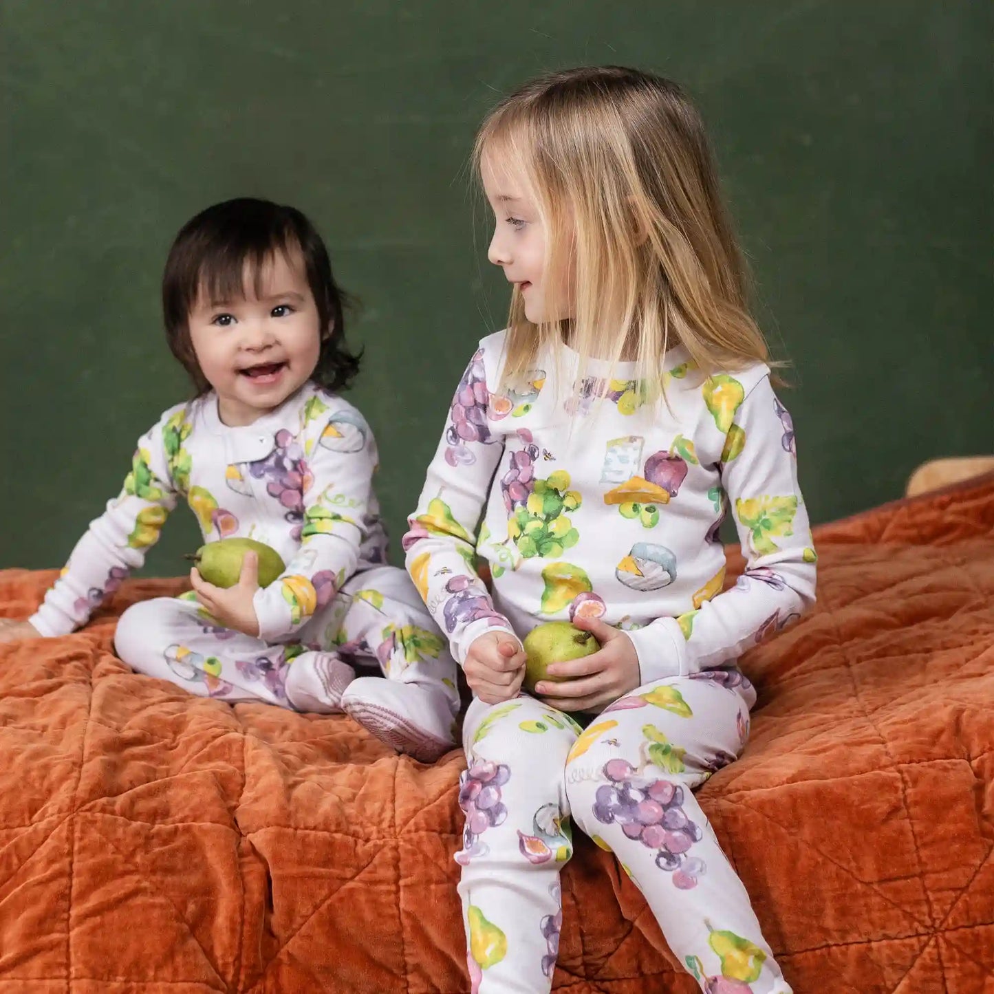 Grazing Grapes Organic Cotton Two-Piece Pajamas