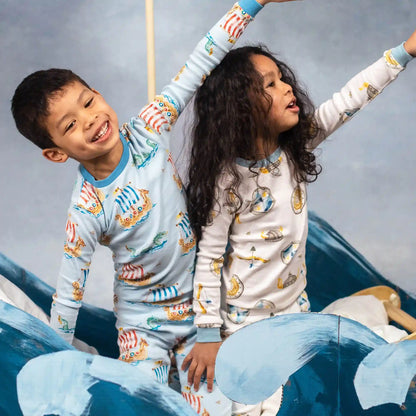 Nordic Hero & Viking Ships Organic Cotton Sleep & Play 2 Pack