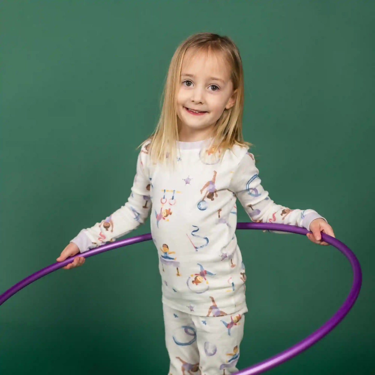 Little Gymnasts Organic Cotton Two-Piece Pajamas