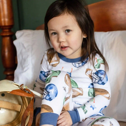Field Goal Organic Cotton Two-Piece Pajamas