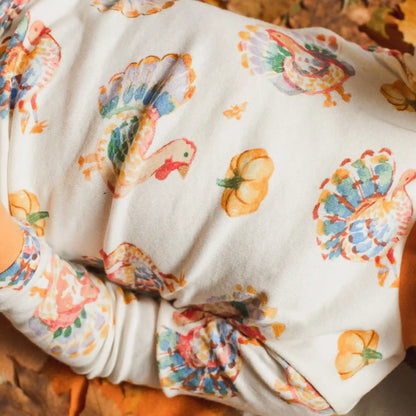 Turkey Day Organic Cotton Footed Sleep & Play