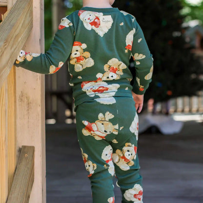 Cuddly Christmas Organic Cotton Two-Piece Pajamas