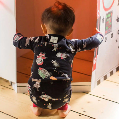 Christmas In The Cosmos Organic Cotton Two-Piece Pajamas