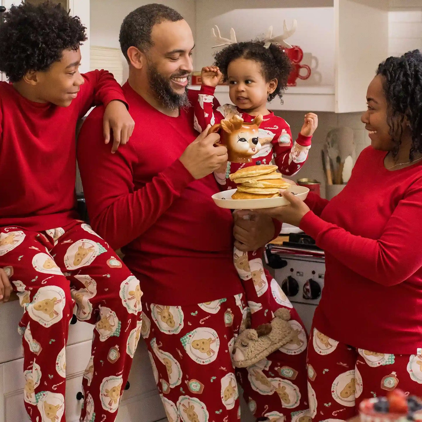 Christmas Breakfast Family Matching Organic Cotton Two-Piece Pajamas