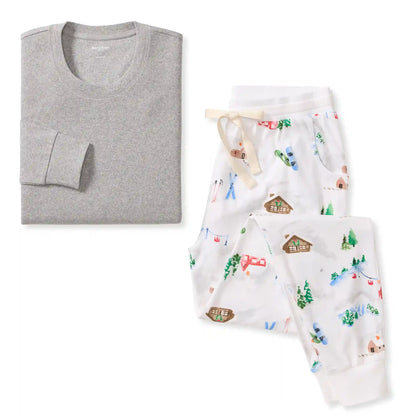 Ski Slopes Family Matching Organic Cotton Women's PJ Set