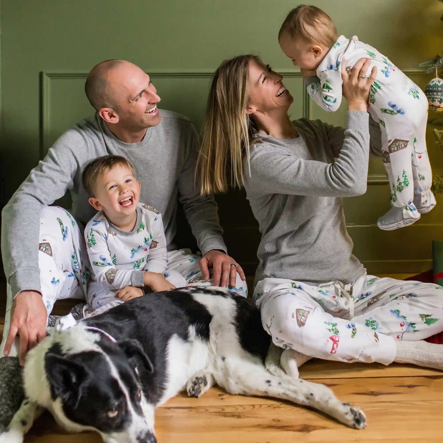 Ski Slopes Family Matching Organic Cotton Sleep & Play