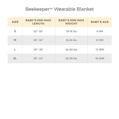 Rugby Stripe Organic Beekeeper™ Wearable Baby Blanket - Heather Grey