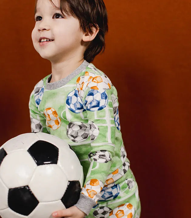 Soccer Field Organic Cotton Sleeper