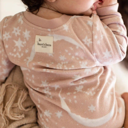 Celestial Moon polarbee™ Repreve® Microfleece Pajamas - Organic Rose