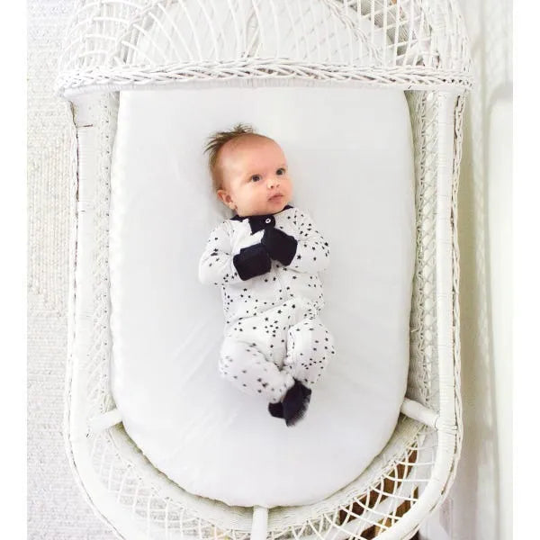 Organic Cotton Baby Bassinet Sheet BEESNUG® 2 Pack