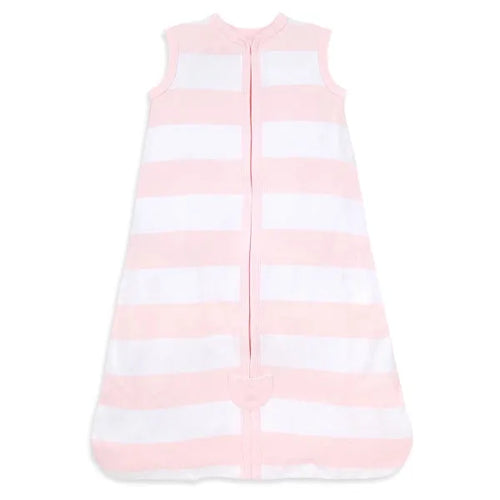 Rugby Stripe Organic Beekeeper™ Wearable Baby Blanket - Blossom