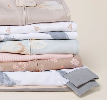 Solid Rib Organic Cotton Sleep & Play - Hummus